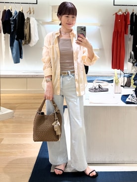 「NOLLEY’S（ノーリーズ）のアイテム」を使った、yamaguchiさん（レディース・163cm）の春コーディネート