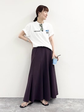 「NOLLEY’S（ノーリーズ）のアイテム」を使った、yamaguchiさん（骨格ナチュラル・レディース・163cm）の夏コーディネート