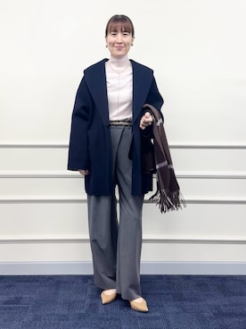 「アイテム（イヤリング）」を使った、yamaguchiさん（レディース・163cm）の秋コーディネート