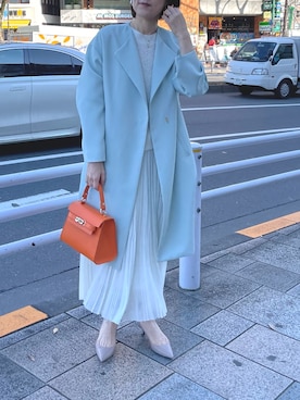「ほめられ本命コーデ」｜「アイテム（その他アウター）」を使った、yamaguchiさん（レディース・163cm）の冬コーディネート
