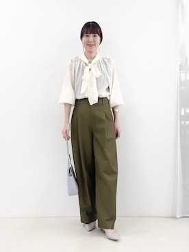 「grace grace （グラスグラス）のアイテム」を使った、yamaguchiさん（レディース・163cm）の秋コーディネート