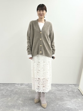 「Laraaji（ララージ）のアイテム（トップス）」を使った、yamaguchiさん（レディース・163cm）の秋コーディネート