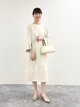 「NOLLEY’S Sophi（ノーリーズソフィ）のアイテム（ワンピース/ドレス）」を使った、yamaguchiさん（レディース・163cm）の冬コーディネート