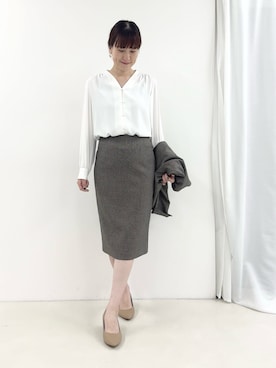 「スーツ」｜yamaguchiさん（レディース・163cm）の秋コーディネート