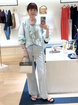 「NOLLEY’S（ノーリーズ）のアイテム」を使った、yamaguchiさん（レディース・163cm）の春コーディネート