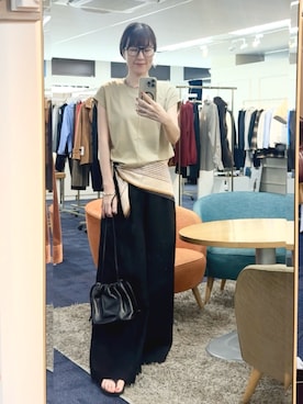 「grace grace （グラスグラス）のアイテム」を使った、yamaguchiさん（レディース・163cm）の夏コーディネート