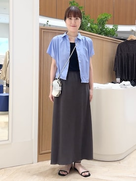 「アイテム（チャーム）」を使った、yamaguchiさん（レディース・163cm）の夏コーディネート