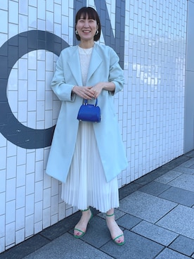 「ほめられ本命コーデ」｜「アイテム（その他アウター）」を使った、yamaguchiさん（レディース・163cm）の冬コーディネート