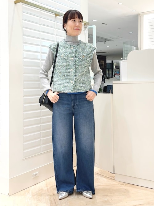 カラーツイードショートジレ セットアップ対応》カラーツイードショートジレ | ノーリーズ(NOLLEY'S