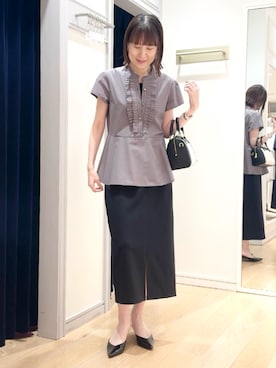 「NOLLEY’S（ノーリーズ）のアイテム」を使った、yamaguchiさん（レディース・163cm）の春コーディネート