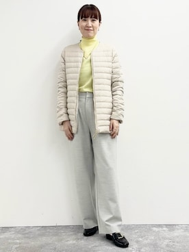 「グレーパンツ」｜yamaguchiさん（レディース・163cm）の秋コーディネート