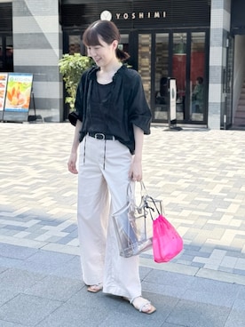 「NOLLEY’S（ノーリーズ）のアイテム」を使った、yamaguchiさん（骨格ナチュラル・レディース・163cm）の夏コーディネート