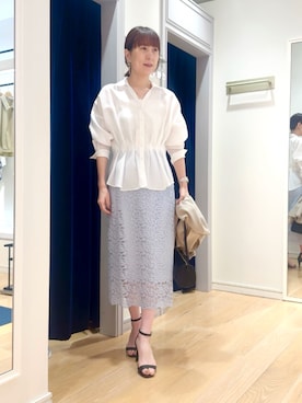 「NOLLEY’S（ノーリーズ）のアイテム」を使った、yamaguchiさん（レディース・163cm）の春コーディネート