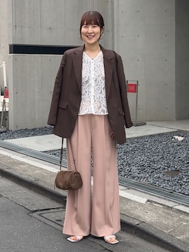 「NOLLEY’S（ノーリーズ）のアイテム」を使った、yamaguchiさん（レディース・163cm）の春コーディネート