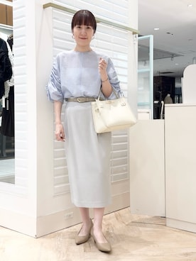 「NOLLEY’S（ノーリーズ）のアイテム」を使った、yamaguchiさん（骨格ナチュラル・レディース・163cm）の夏コーディネート