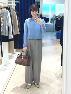 「アイテム（チャーム）」を使った、yamaguchiさん（レディース・163cm）の秋コーディネート