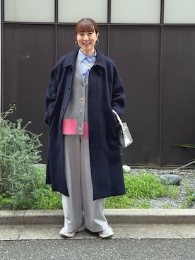 「NOLLEY’S（ノーリーズ）のアイテム（ショルダーバッグ）」を使った、yamaguchiさん（レディース・163cm）の秋コーディネート