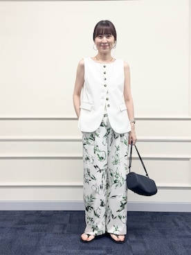 「NOLLEY’S（ノーリーズ）の【grace grace/グラスグラス】スキニーレイヤードチョーカー（チョーカー、ゴールド系）」を使った、yamaguchiさん（レディース・163cm）の夏コーディネート