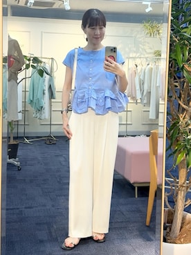 「grace grace （グラスグラス）のアイテム」を使った、yamaguchiさん（レディース・163cm）の夏コーディネート