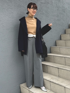 「NOLLEY’S Sophi（ノーリーズソフィ）のアイテム（その他アウター）」を使った、yamaguchiさん（レディース・163cm）の秋コーディネート