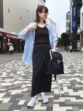 「NOLLEY’S（ノーリーズ）のアイテム」を使った、yamaguchiさん（骨格ナチュラル・レディース・163cm）の夏コーディネート