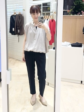 「クロップドパンツ」｜yamaguchiさん（レディース・163cm）の夏コーディネート