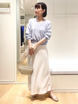 「NOLLEY’S Sophi（ノーリーズソフィ）のアイテム（アクセサリー）」を使った、yamaguchiさん（レディース・163cm）の冬コーディネート