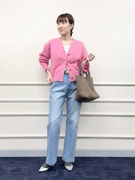 「アイテム（バレッタ/ヘアクリップ）」を使った、yamaguchiさん（レディース・163cm）の秋コーディネート