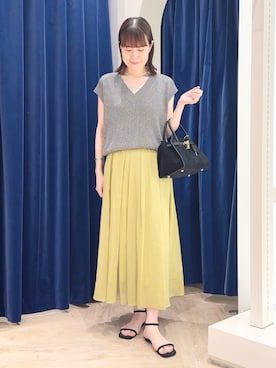 「ラメニット」｜yamaguchiさん（レディース・163cm）の夏コーディネート
