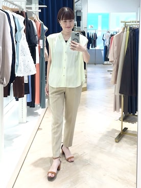 「クロップドパンツ」｜yamaguchiさん（レディース・163cm）の夏コーディネート