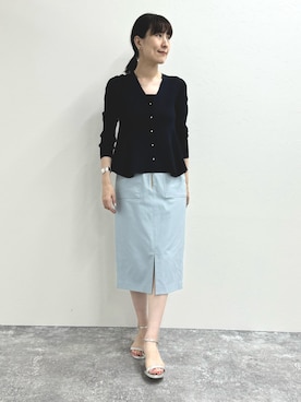 「NOLLEY’S（ノーリーズ）のアイテム（シューズ）」を使った、yamaguchiさん（レディース・163cm）の夏コーディネート