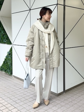 「upperhights（アッパーハイツ）のアイテム」を使った、yamaguchiさん（レディース・163cm）の秋コーディネート
