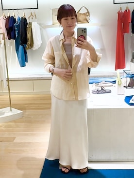 「grace grace （グラスグラス）のアイテム」を使った、yamaguchiさん（レディース・163cm）の春コーディネート