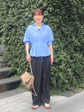 「grace grace （グラスグラス）のアイテム」を使った、yamaguchiさん（レディース・163cm）の夏コーディネート