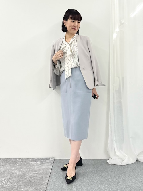 NOLLEY'S sophi ノーリーズ ノーカラージャケット スカート セット NOLLEY'S sophi ノーリーズ ノーカラージャケット スカート セット