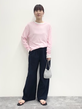 「NICOLAS LAINAS（ニコラスライナス）のアイテム」を使った、yamaguchiさん（レディース・163cm）の春コーディネート
