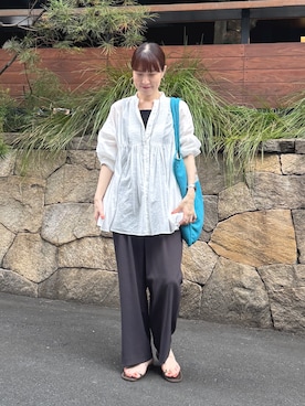 「grace grace （グラスグラス）のアイテム」を使った、yamaguchiさん（レディース・163cm）の夏コーディネート