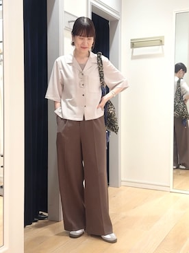 「grace grace （グラスグラス）のアイテム」を使った、yamaguchiさん（レディース・163cm）の夏コーディネート