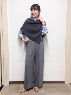「NOLLEY’S（ノーリーズ）のアイテム」を使った、yamaguchiさん（レディース・163cm）の秋コーディネート