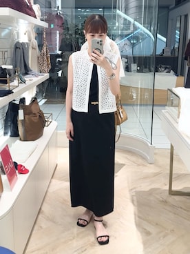 「秋服」｜「アイテム（ベスト）」を使った、yamaguchiさん（レディース・163cm）の秋コーディネート