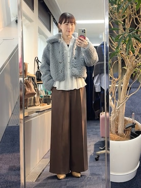 「NOLLEY’S Sophi（ノーリーズソフィ）の【TATRAS/タトラス】MAMATETA（ブルゾン、ブルー系）」を使った、yamaguchiさん（レディース・163cm）の夏コーディネート