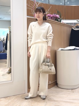 「アイテム（リング）」を使った、yamaguchiさん（レディース・163cm）の冬コーディネート