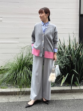 「アイテム（チャーム）」を使った、yamaguchiさん（レディース・163cm）の秋コーディネート