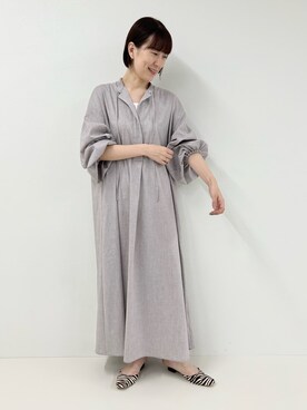 「#オトナカジュアル」｜「アイテム（ワンピース/ドレス）」を使った、yamaguchiさん（レディース・163cm）の冬コーディネート