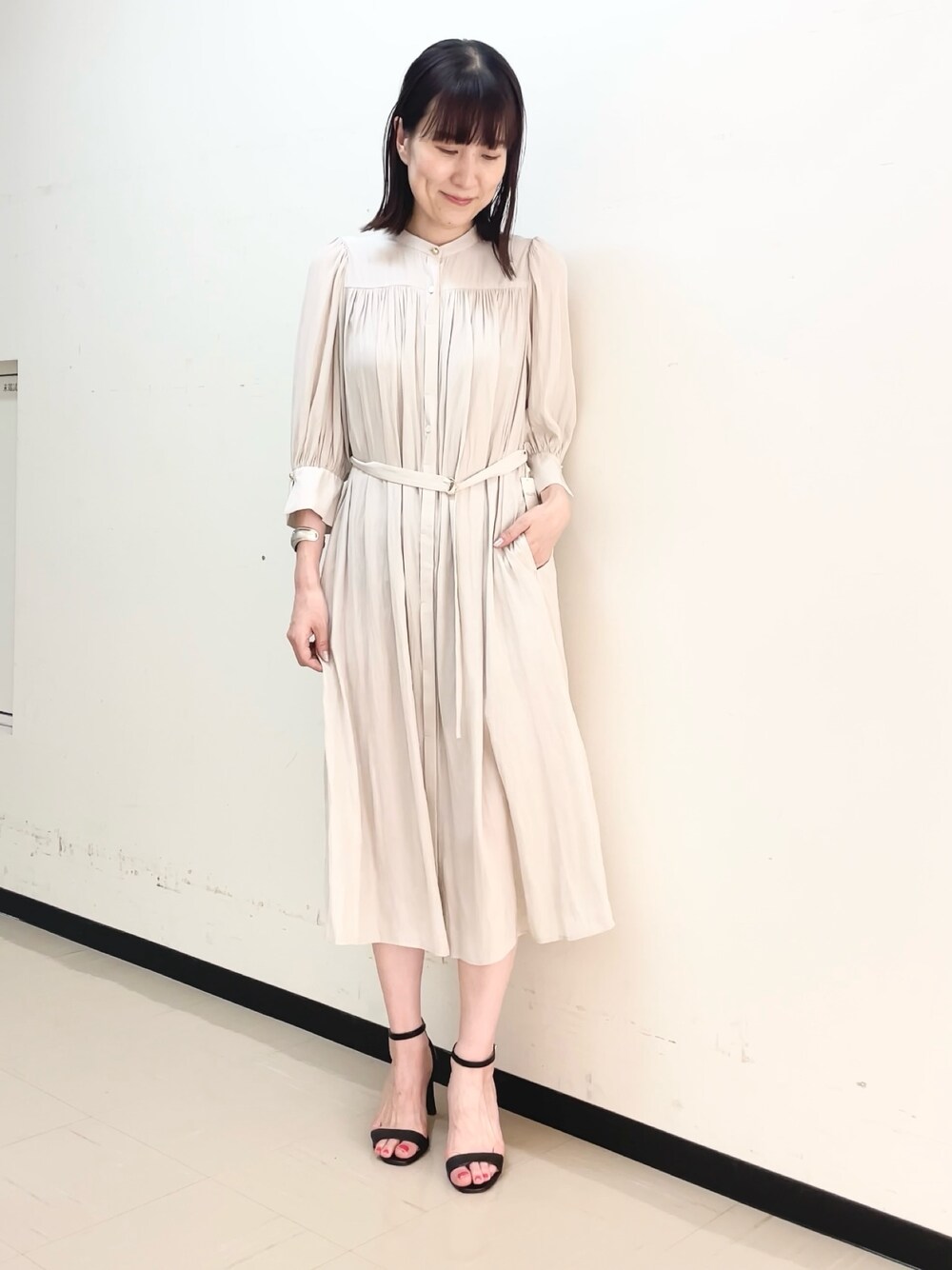 NOLLEY'S（ノーリーズ）の「ウォッシャブル5分袖ギャザー