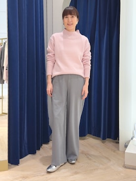 「NOLLEY’S（ノーリーズ）のアイテム（ピアス（両耳用））」を使った、yamaguchiさん（レディース・163cm）の冬コーディネート