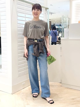 「アイテム（ヘアアクセサリー）」を使った、yamaguchiさん（レディース・163cm）の夏コーディネート