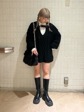 MOMOKAさん（レディース・160cm）の冬コーディネート