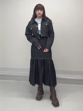 「SET UP」｜MOMOKAさん（レディース・160cm）の春コーディネート
