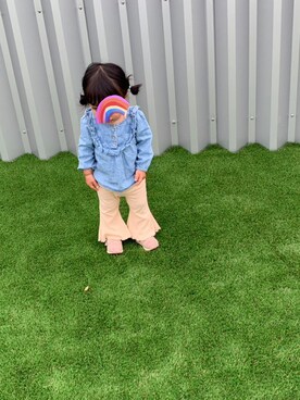 「babyGAP（babyGAP）のアイテム（トップス）」を使った、hana2021さん（キッズ・80cm）の春コーディネート